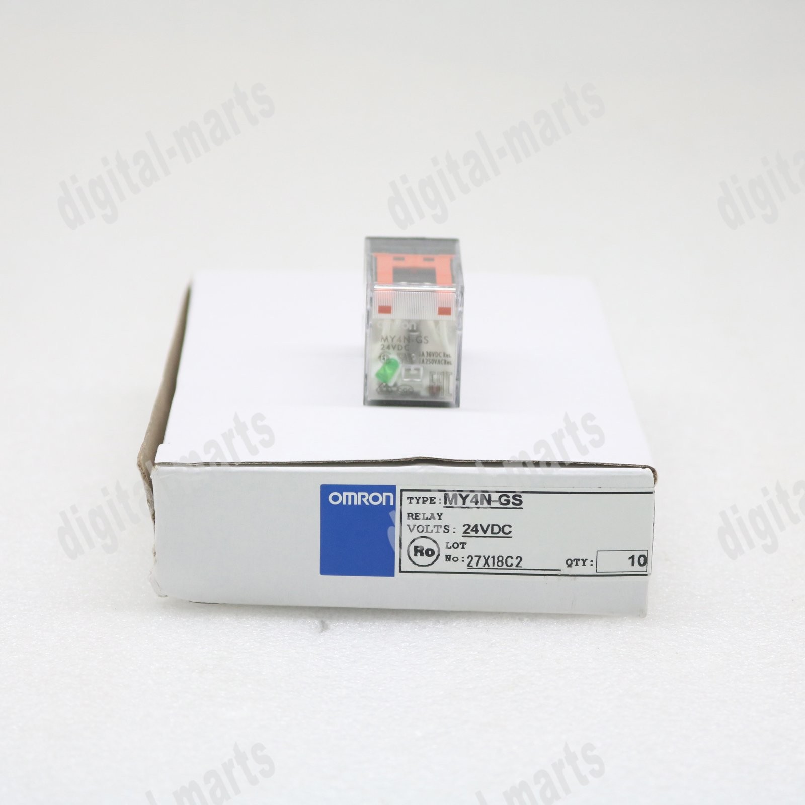 box/10pc new omron small relay MY4N-GS MY4N-GS 24VDC 1 year warranty