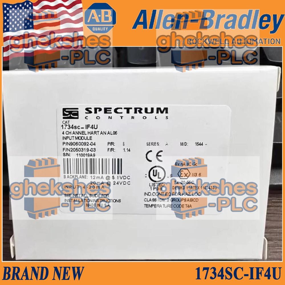 Brand New AB 1734SC-IF4U SER A Spectral Control 4 CH Universal Analysis Input US