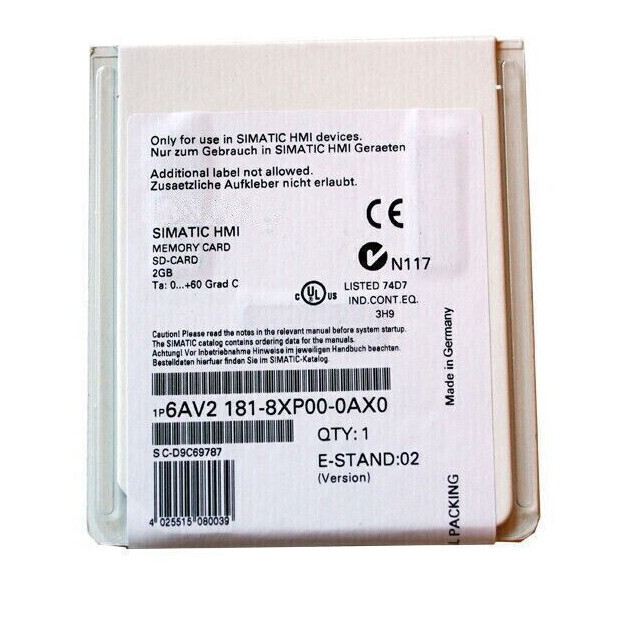 6AV2 181-8XP00-0AX0 1PCS NEW Siemens MEMORY CARD 6AV2181-8XP00-0AX0