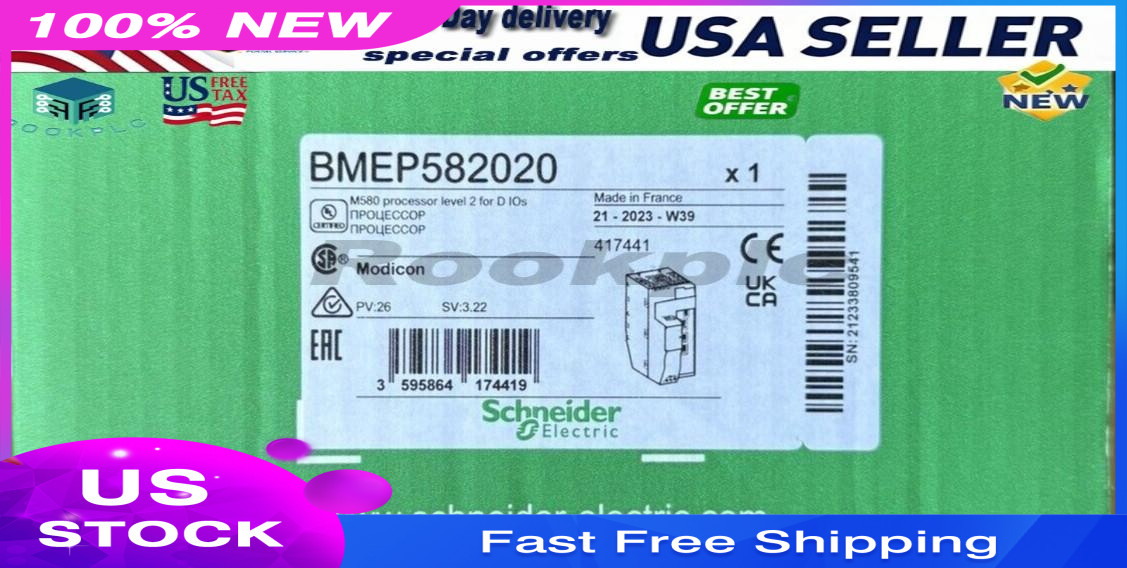 SND BMEP582020 Modicon M580 Controller Module 8MB Fast Ship US Free TAX