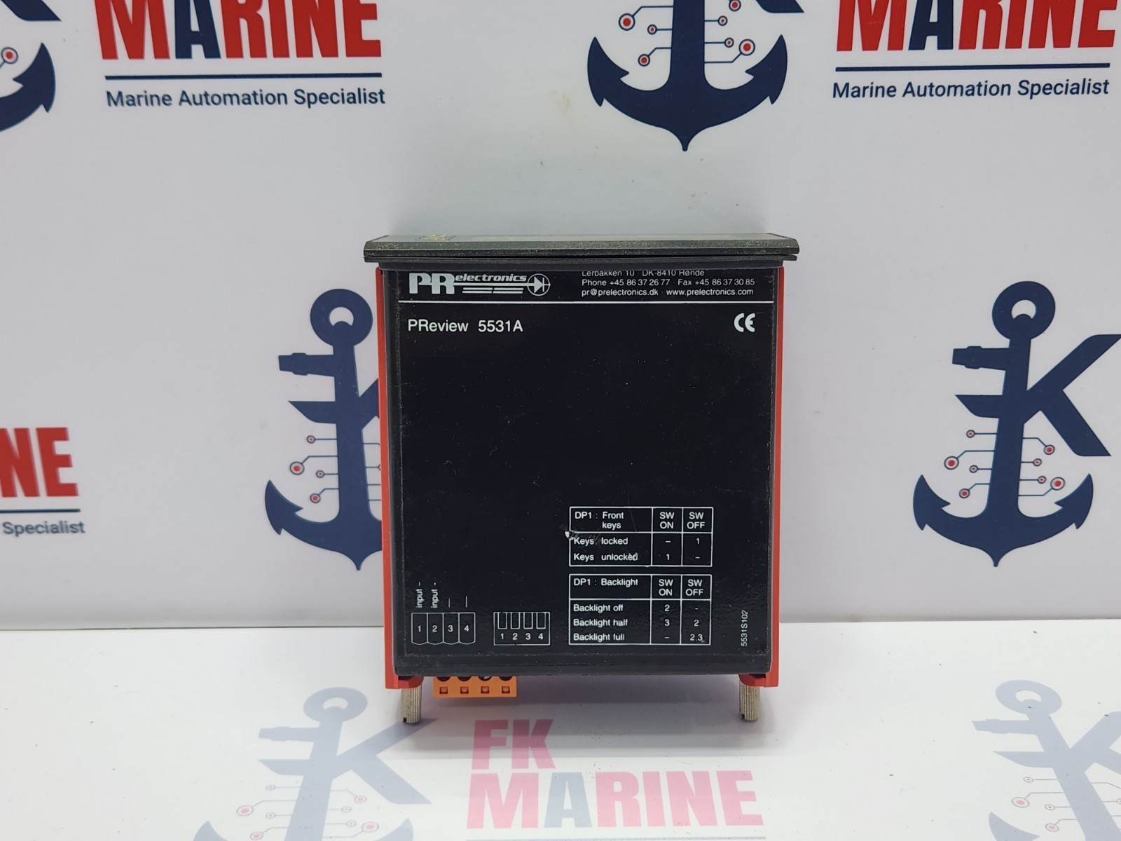 PR ELECTRONICS PREVIEW 5531A LOOP-POWERED LCD INDICATOR 5531S102