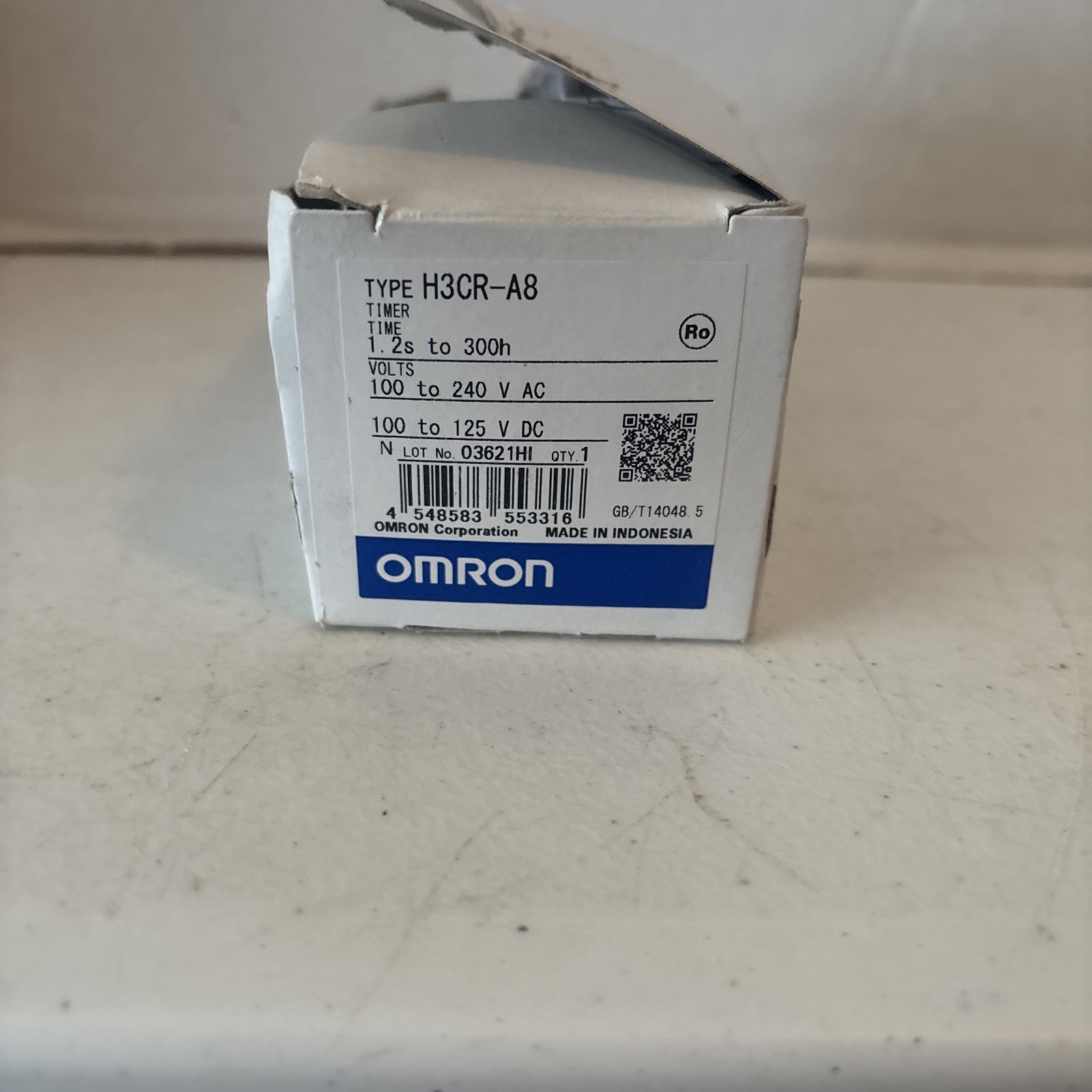NEW OMRON Timer H3CR-A8 H3CRA8 100-240VAC / 100-125VDC H3CRA8