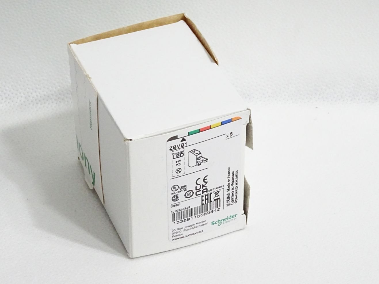 Schneider Electric LED Module ZBVB1 ZBV B1 008961/Content: 5 Pieces/New Original Packaging
