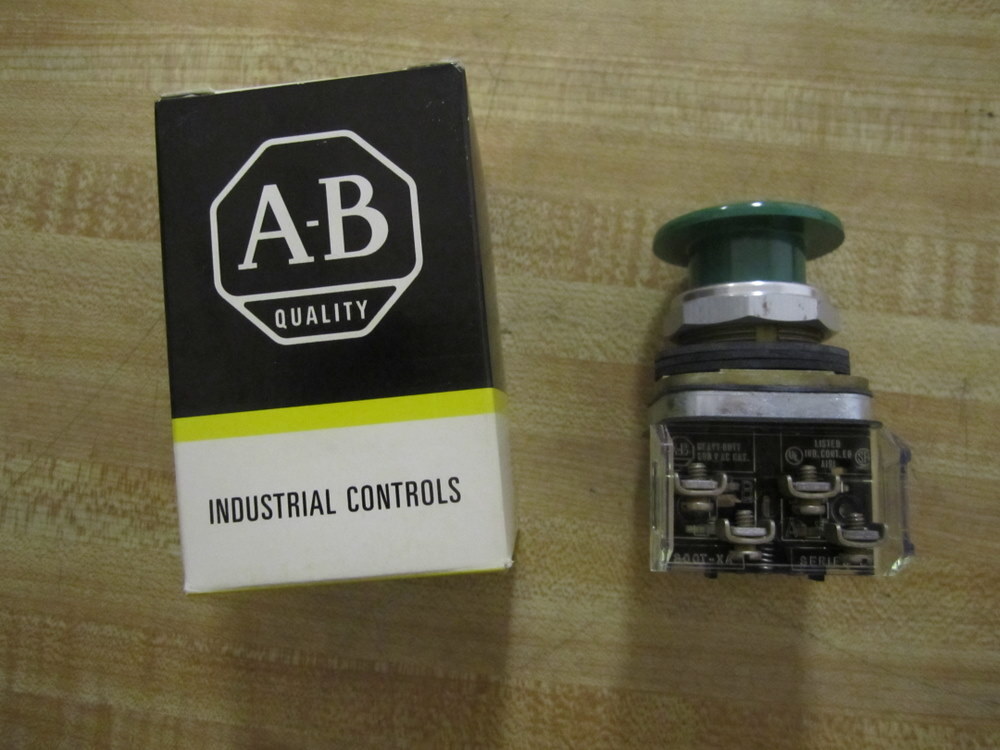 Allen Bradley 800T-D1A Pushbutton 800TD1A Series N Green