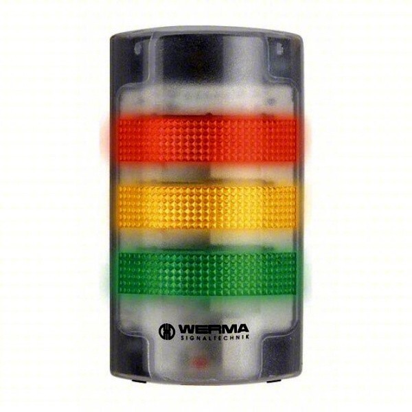 WERMA 691.100.68 / 69110068 Tower Light (BRAND NEW) Flashing or Steady Gr/Yel/Rd