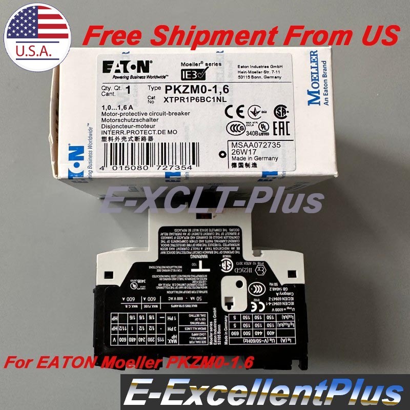 For Eaton Moeller PKZM0-1.6 PKZM0-1,6 Motor Protective Circuit Breaker US Stock