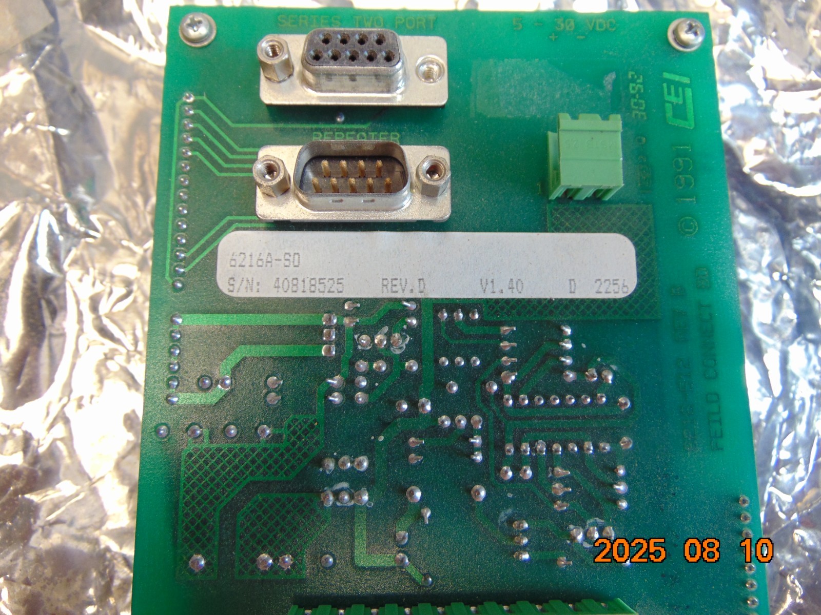CINCINNATI ELECTROSYSTEMS 6216A-401 KEYPAD