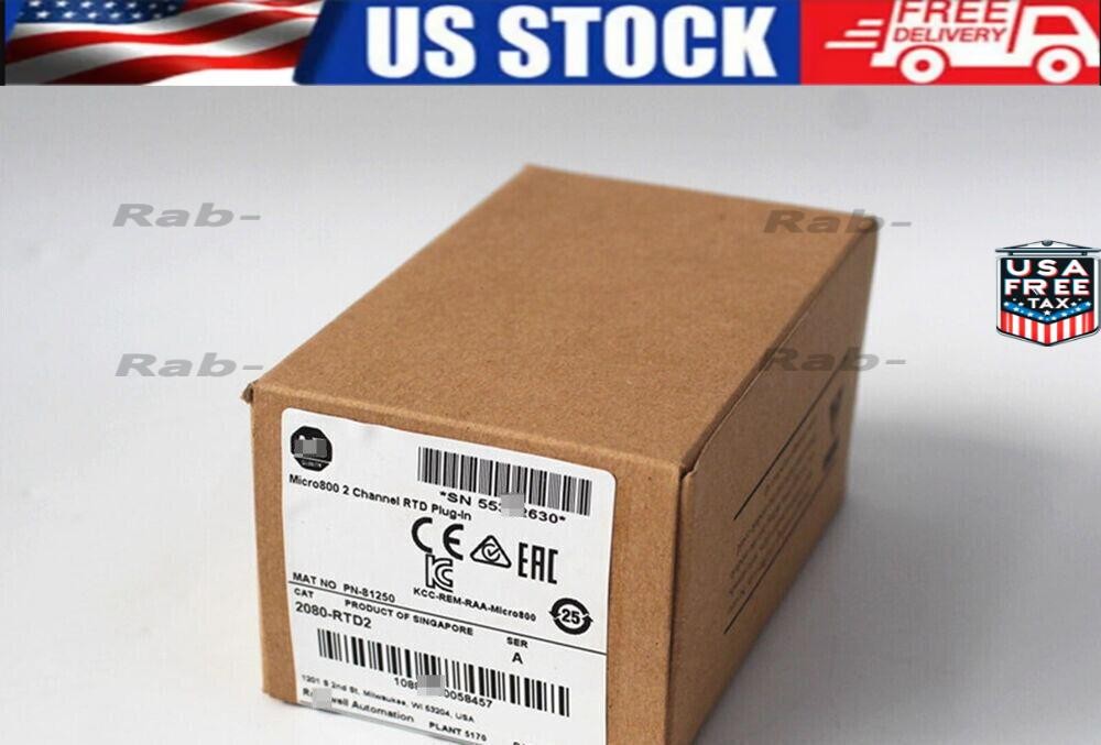 NEW AB 2080-RTD2 2-channel Resistance Thermometer Micro800 Plug-in Module
