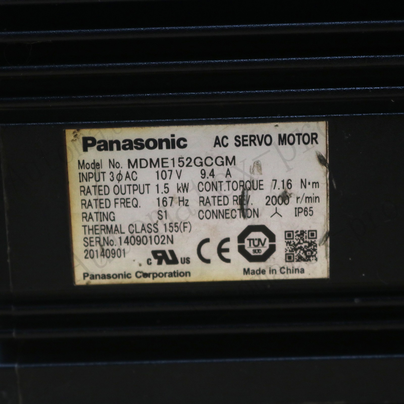 1PS For Panasonic MDME152GCGM AC servo motor Used Free Shipping