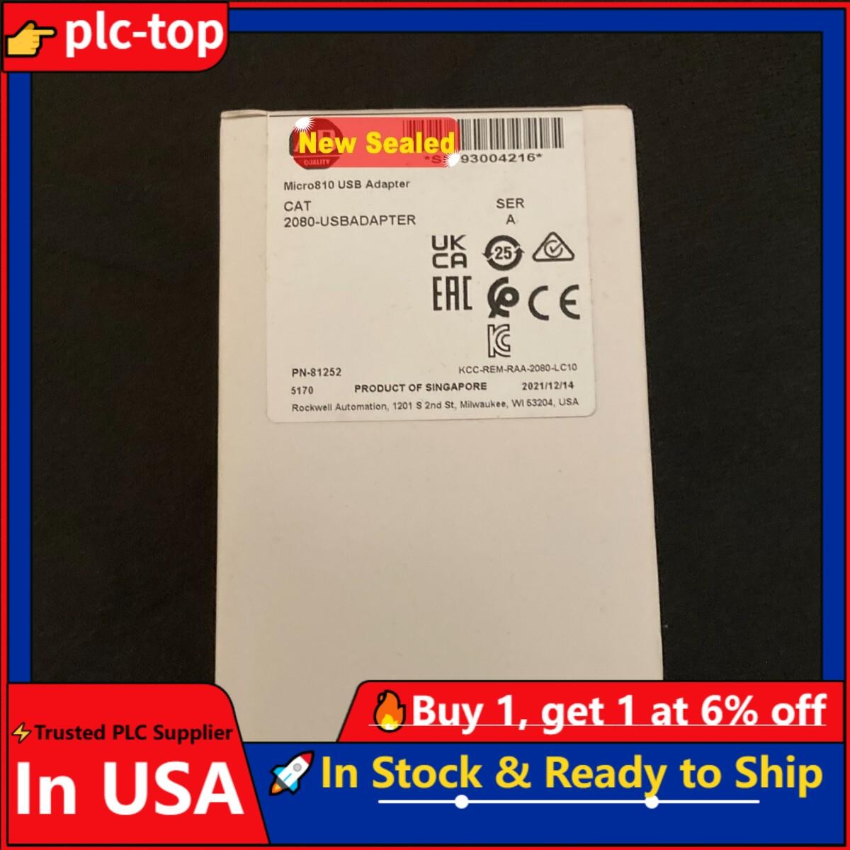 2080-USBADAPTER Series A Micro810 USB Adapter Factory Sealed Fast Shipping