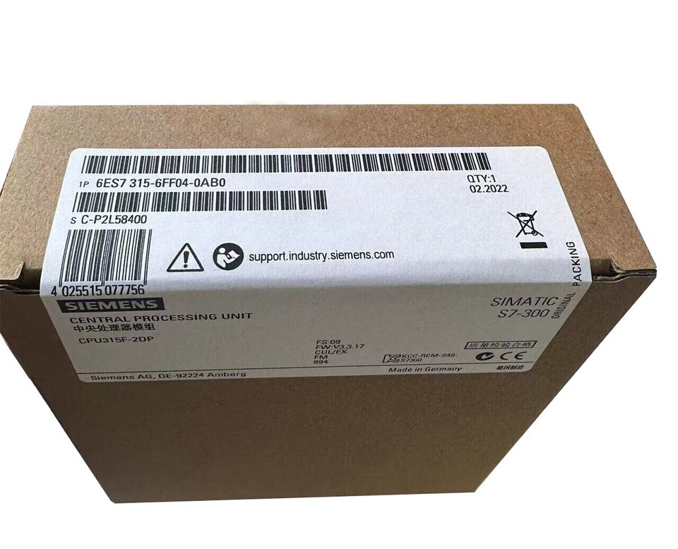 6ES7315-6FF04-0AB0 NEW SIEMENS CPU 315F-2DP 6ES7315-6FF04-0AB0 6FFO4-OABO