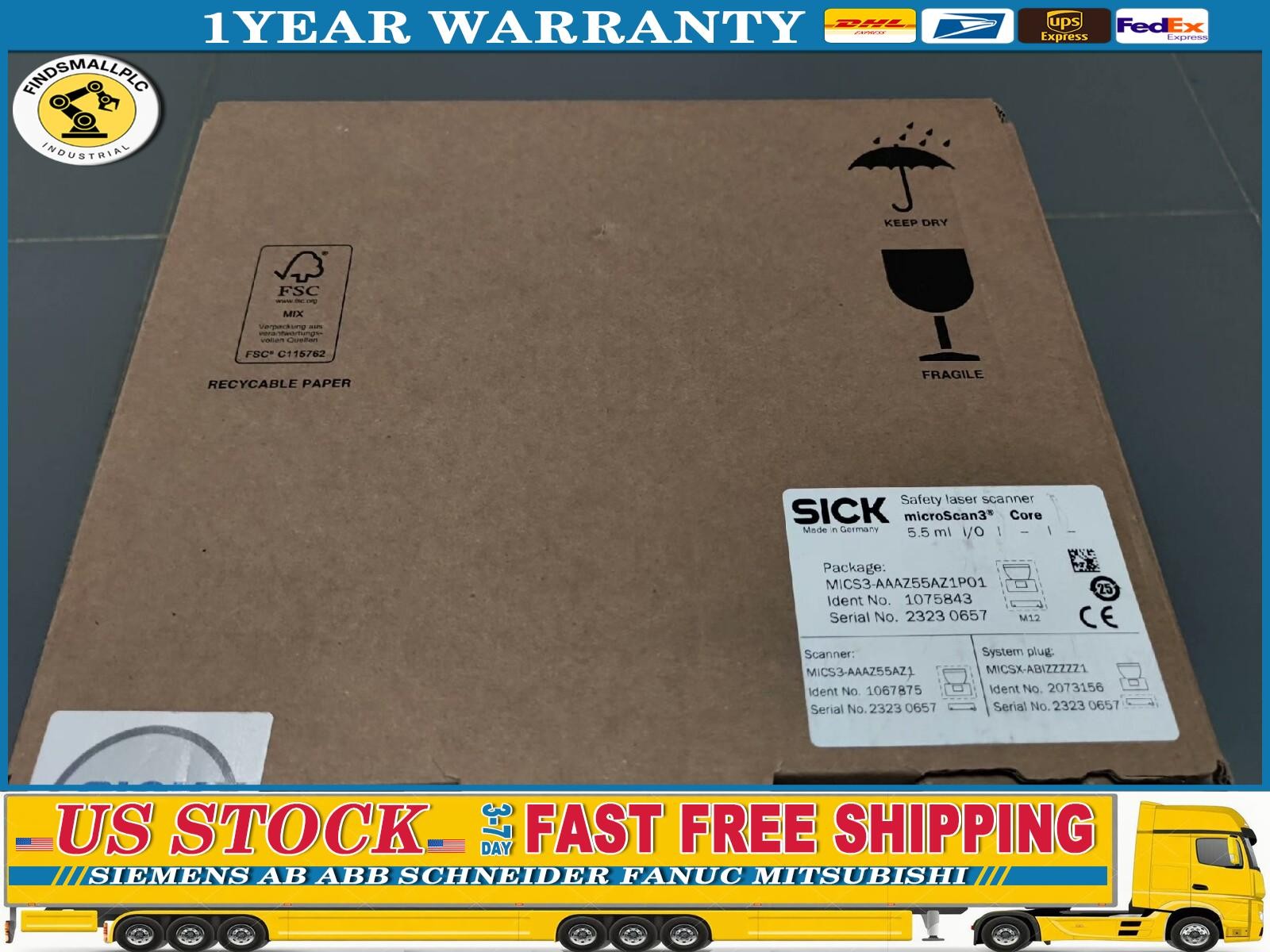 One Sick MICS3-AAAZ55AZ1P01 laser scanner New MICS3AAAZ55AZ1P01