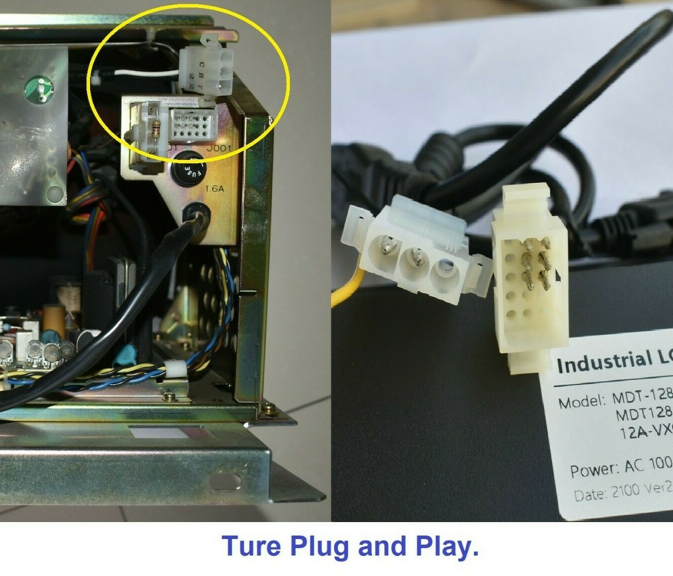 DIRECT LCD REPLACEMENT MONITOR FOR MAZAK TOTOKU MDT-1283B PLUG AND PLAY