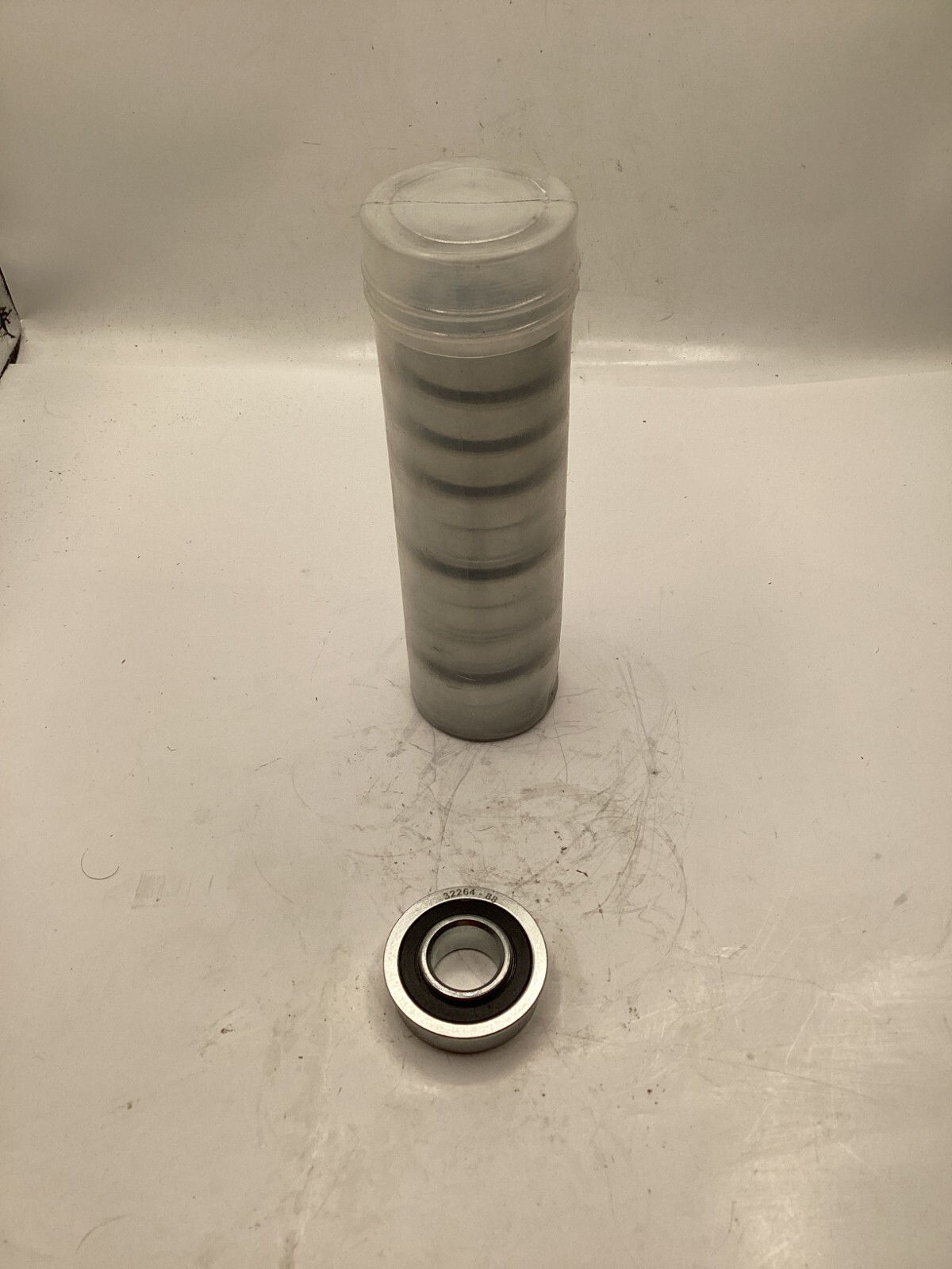 1 Pack of 10 Unground Flanged Ball Bearings 32264-88 Black Silver