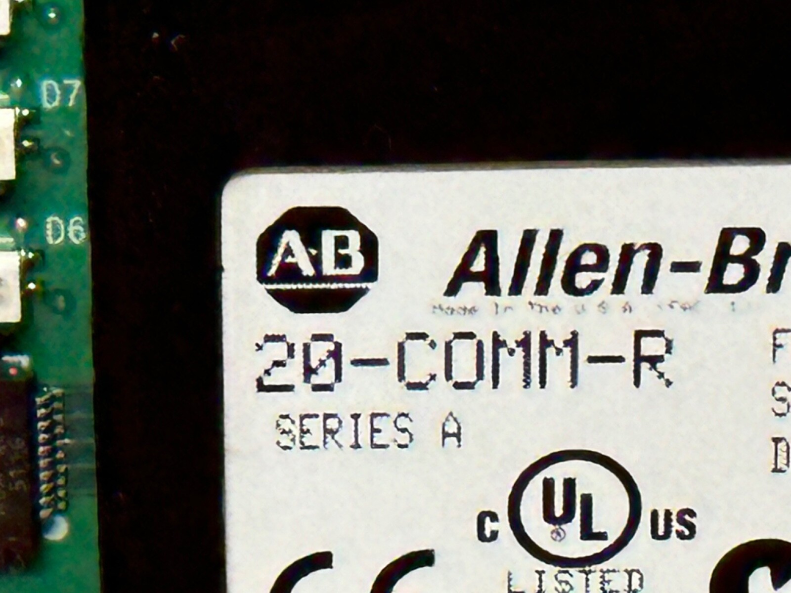 Allen Bradley 20-COMM-R Ser A V1.005 PowerFlex VFD Remote I/O Comm Adapter #3