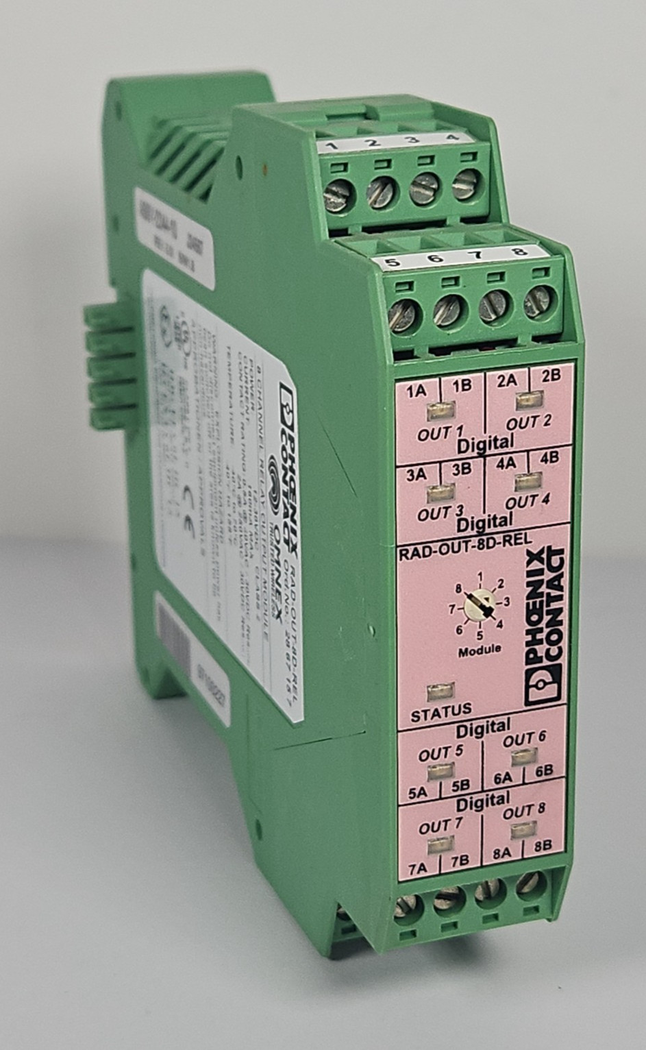 Phoenix Contact RAD-OUT-8D-REL 2867157 Relay 8-Channel Output Module Electric
