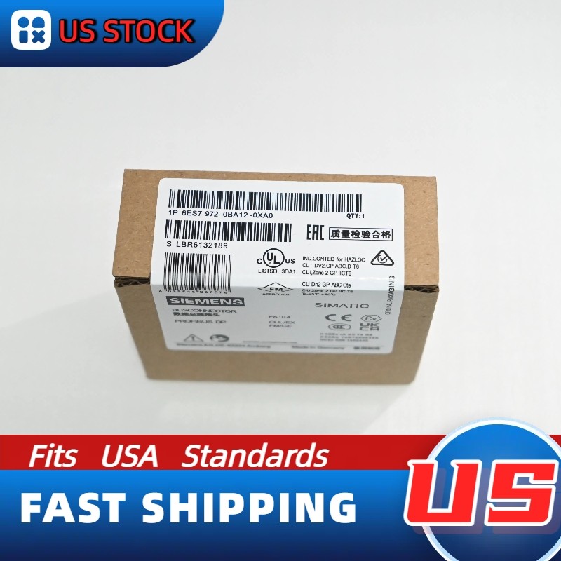 Siemens 6ES7972-0BA12-0XA0 1PC New Sealed 9-Pin Connector US STOCK NO TARIFFS