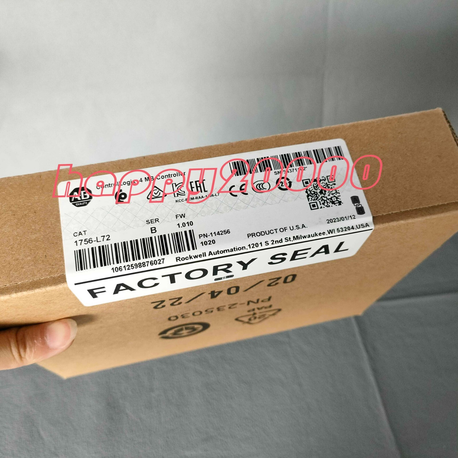 NEW Factory Sealed AB 1756-L72 Logix5572 Processor 4MB 1756L72 Free Shipping