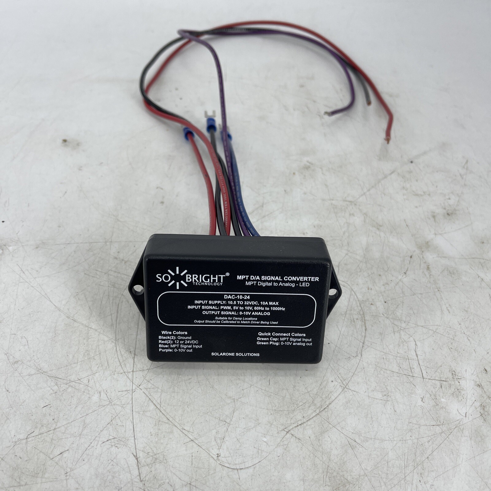 So Bright Technology MPT D/A Signal Converter 10.5 to 32VDC, 10A MAX