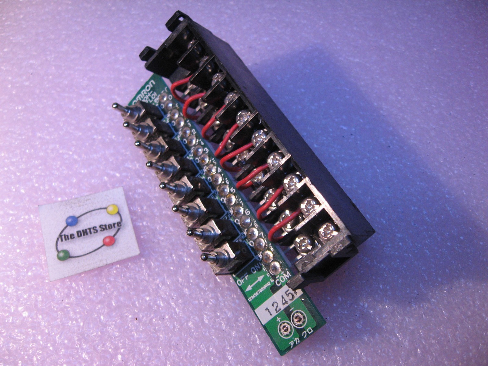 Omron C200H-ETL01 Simulator Switch Assembly wired to Terminal Block – Used Qty 1