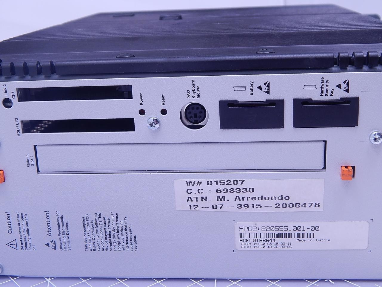 B & R 5PC600.SX02-01 CONTROL T131149
