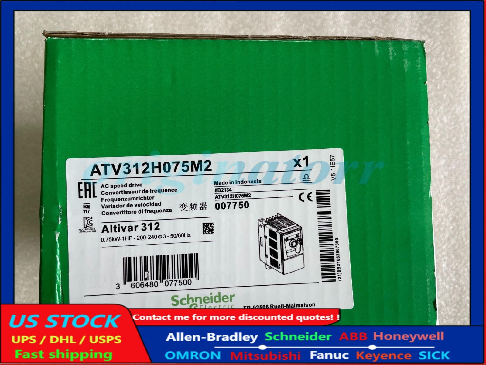 ATV312H075M2 Inverter 0.75KW 220V ATV312H075M2 Ship US Free TAX