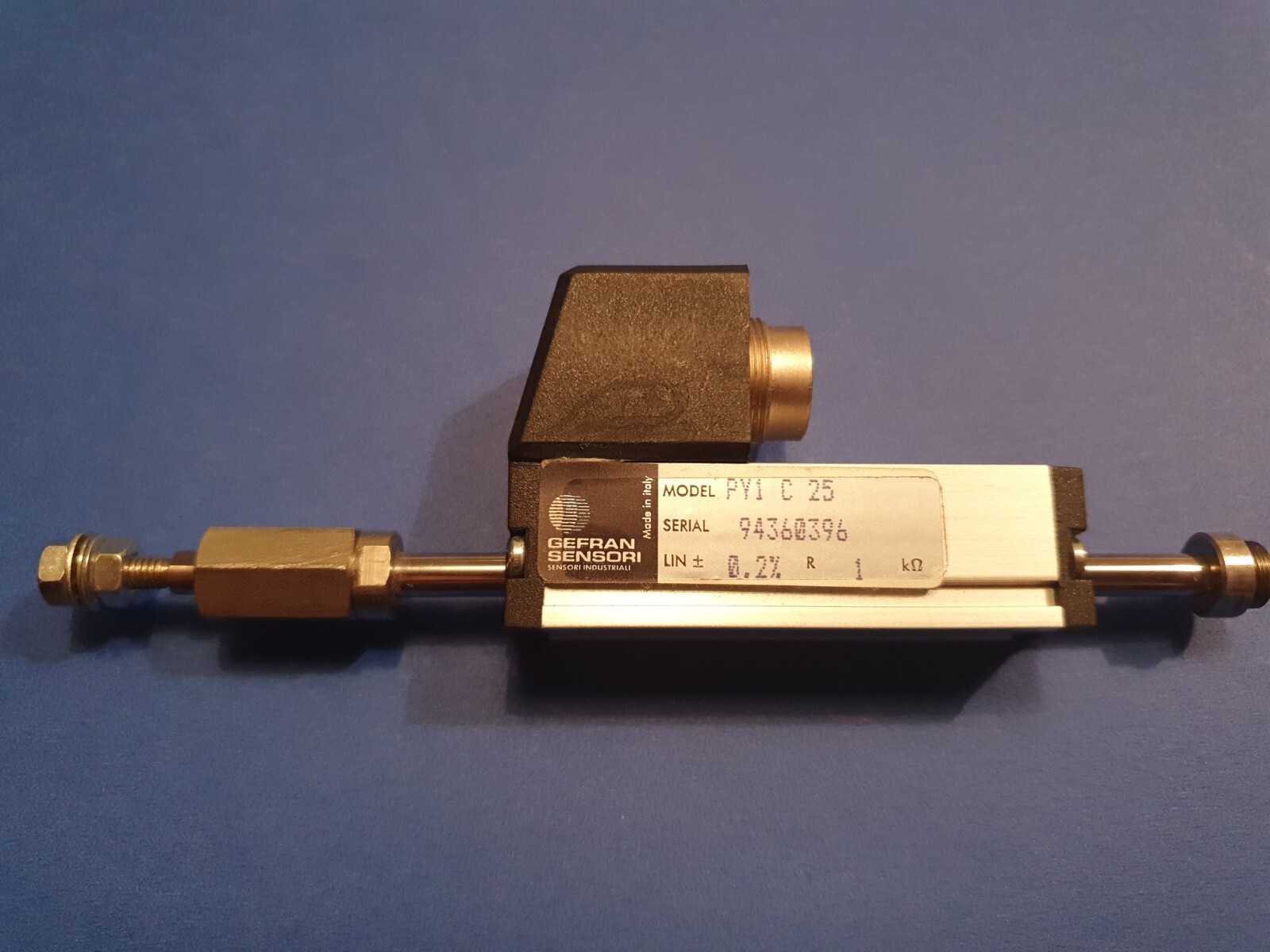 GEFRAN PY-1-C-25 (NEW) RECTILINEAR DISPLACEMENT TRANSDUCER PY1 C 25 PY1C25