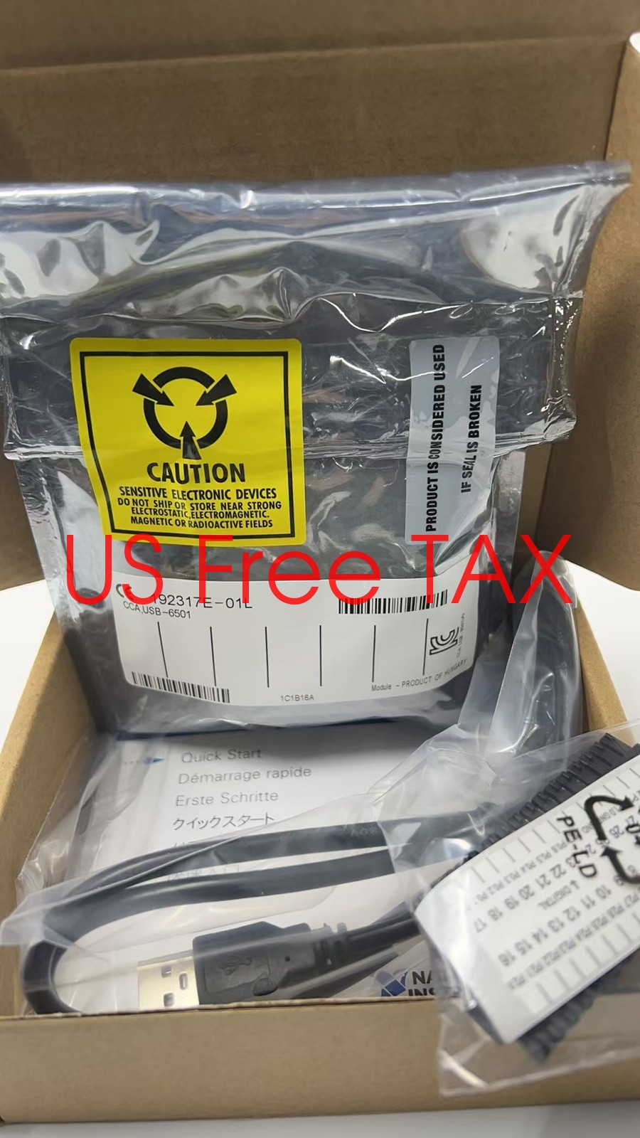 Sealed 24-CH 8.5mA 5MHz Digital I/O National Instruments USB-6501 DAQ 779205-01