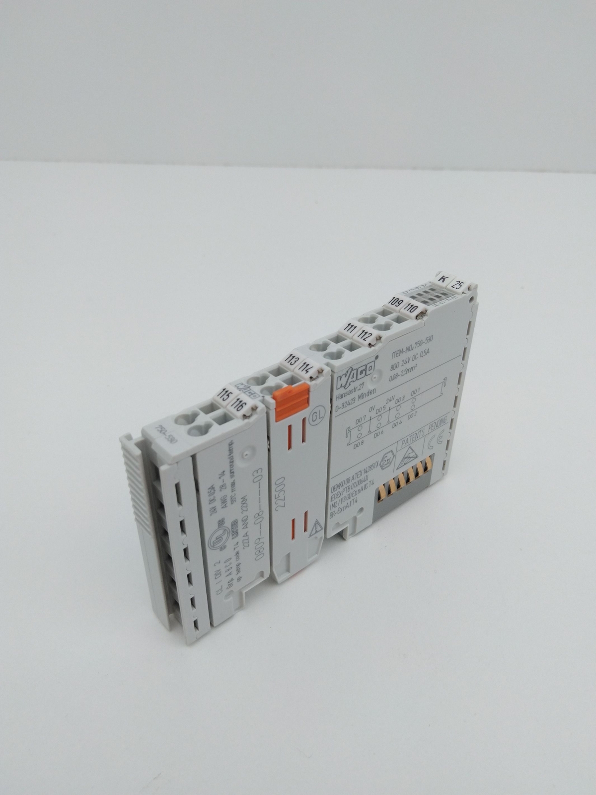 Wago 750-530 8-Channel Digital Output Module, 24VDC, 0.5A