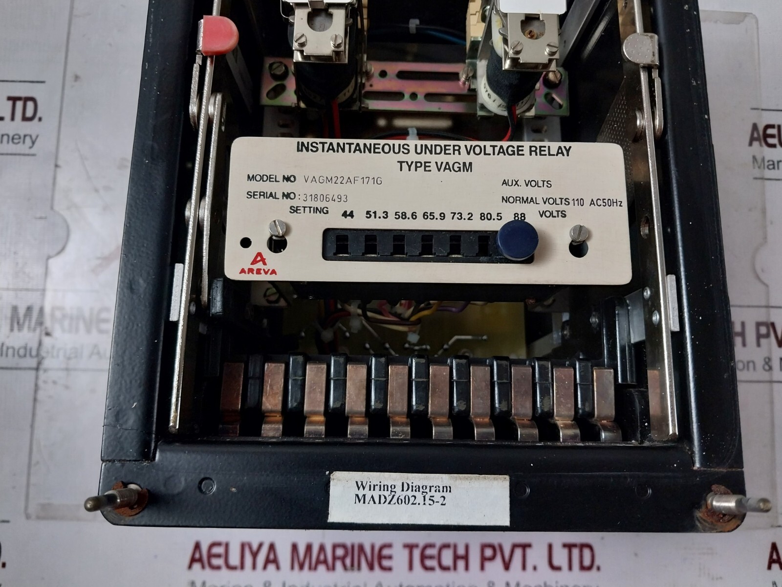 Areva VAGM22AF171G Instantaneous Electric Under voltage Relay Monitor Protector