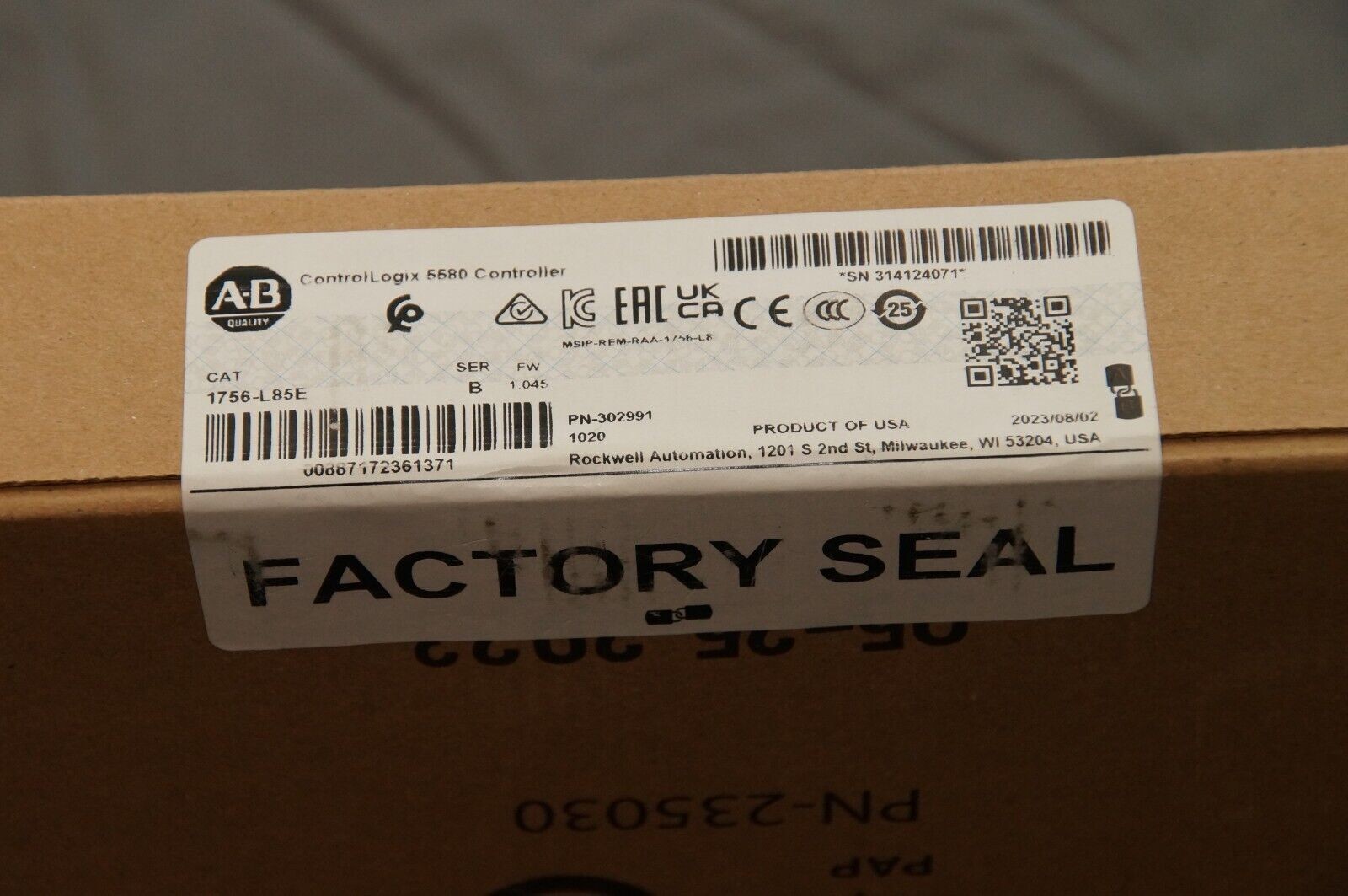 Allen-Bradley 1756-L85E Factory Sealed Surplus NEW AB !