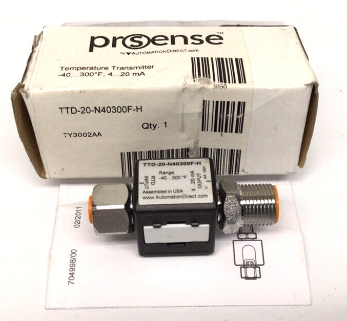 Automation Direct TTD-20-N40300F-H Prosense Temperature Transmitter
