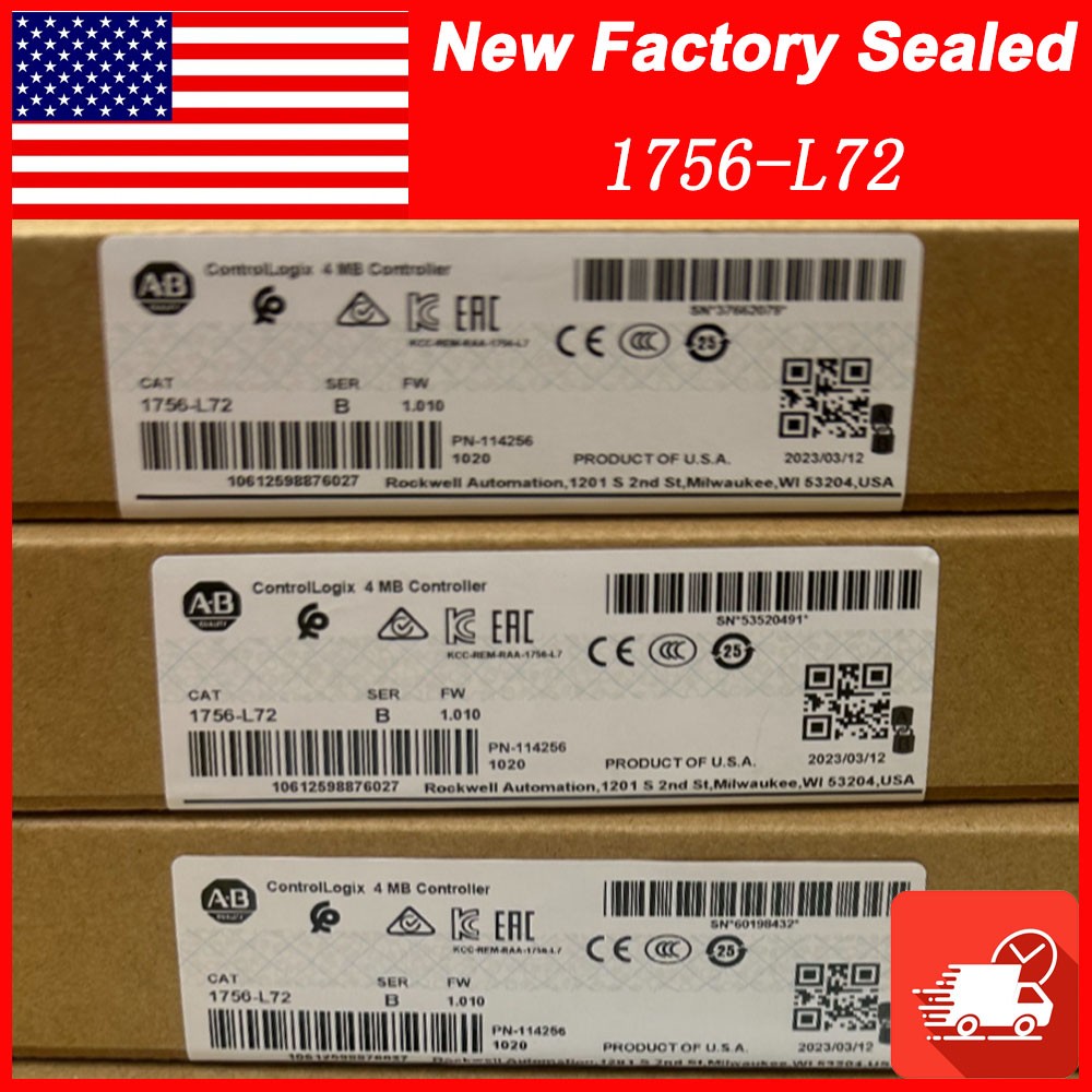 AB 1756-L72 ControlLogix 4MB Controller Factory Sealed AB 1756 L72
