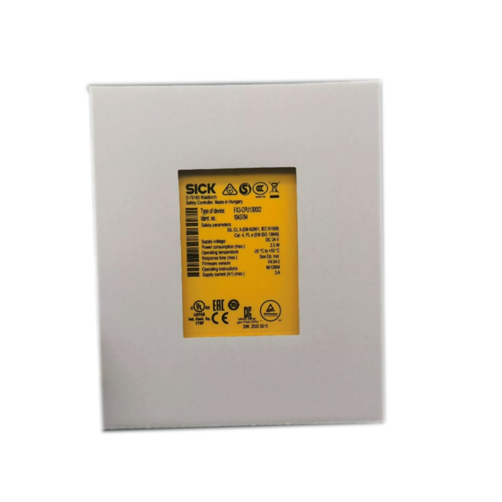 NEW IN BOX SICK FX3-CPU130002 1043784 Flexi Soft Safety CPU Main Module 24VDC
