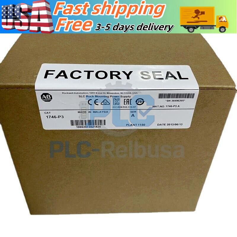 New Factory Sealed Allen Bradley 1746-P3 /A SLC 500 Power Supply Module 1746P3
