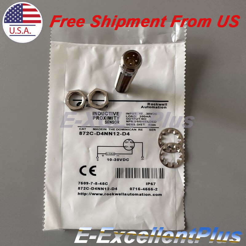 For Allen Bradley 872C-D4NN12-D4 Inductive Sensor Switch 872CD4NN12D4 10-30VDC