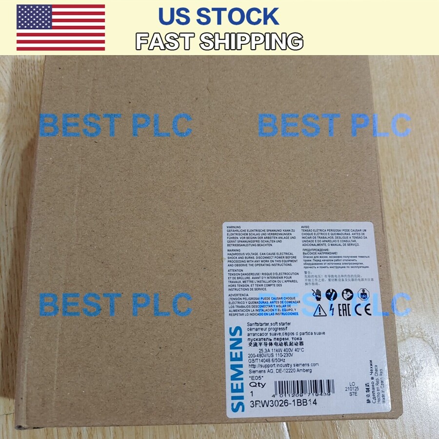 NEW IN BOX SIEMENS 3RW3026-1BB14 SIRIUS SOFT STARTER S0 25 A 11 KW 3RW30261BB14