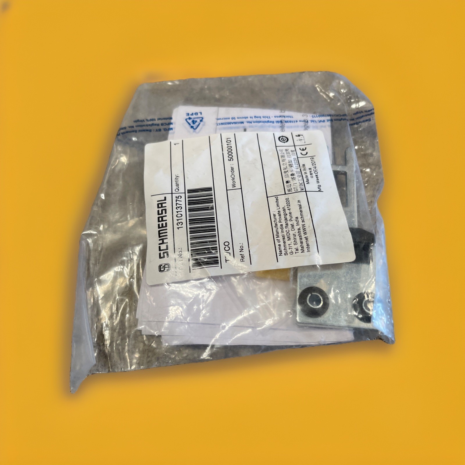 🔥1 Unit ~ Schmersal TZ/CO 131013775 Straight Actuator Module Safety Int🔥