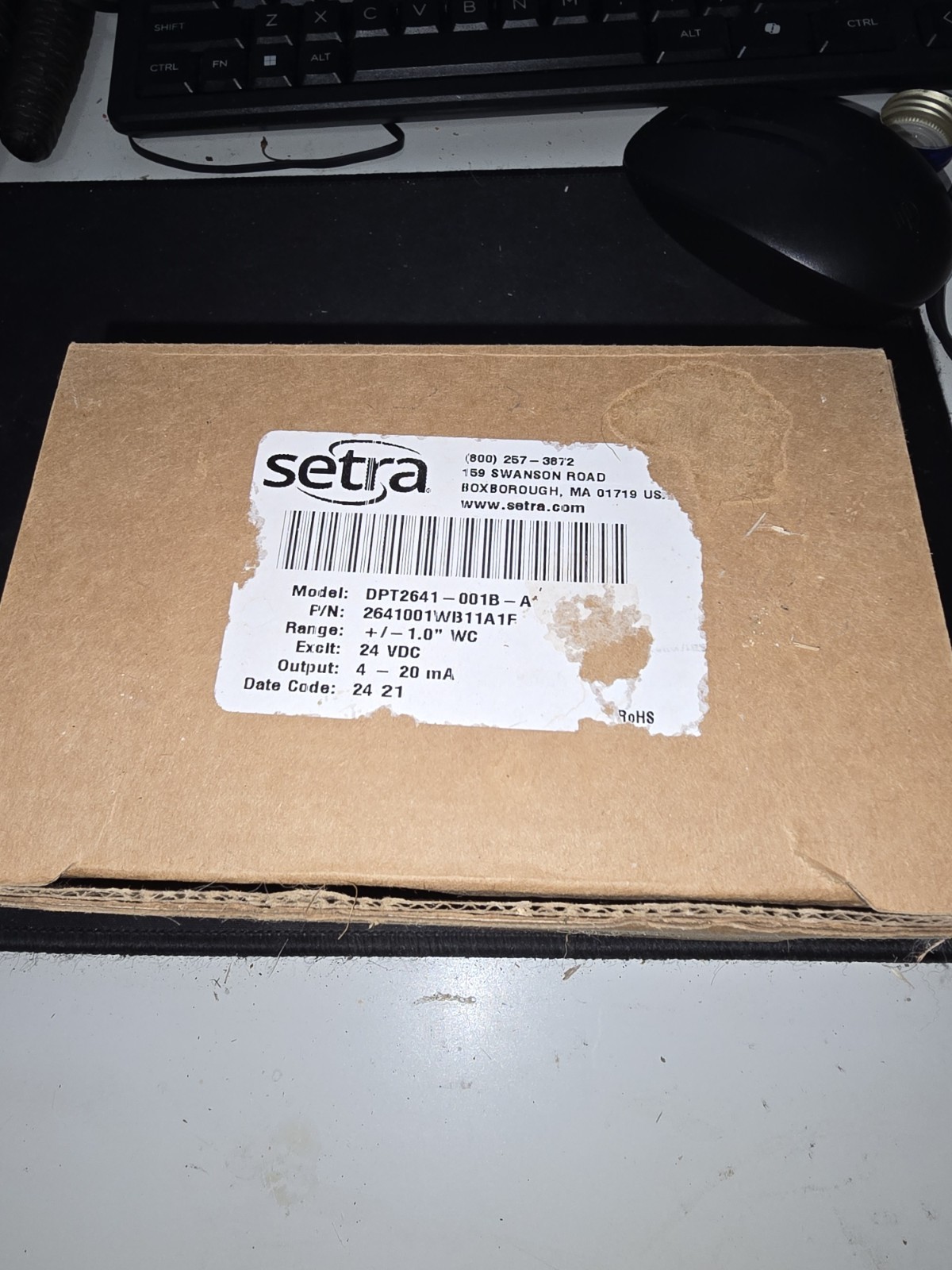 Setra DPT2641-001B-A : Differential Pressure Transducer – NEW