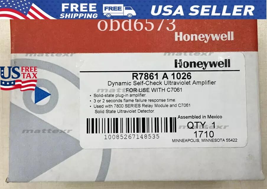1 year warranty express NEW Honeywell R7861A1026 UV flame amplifier R7861 A 1026
