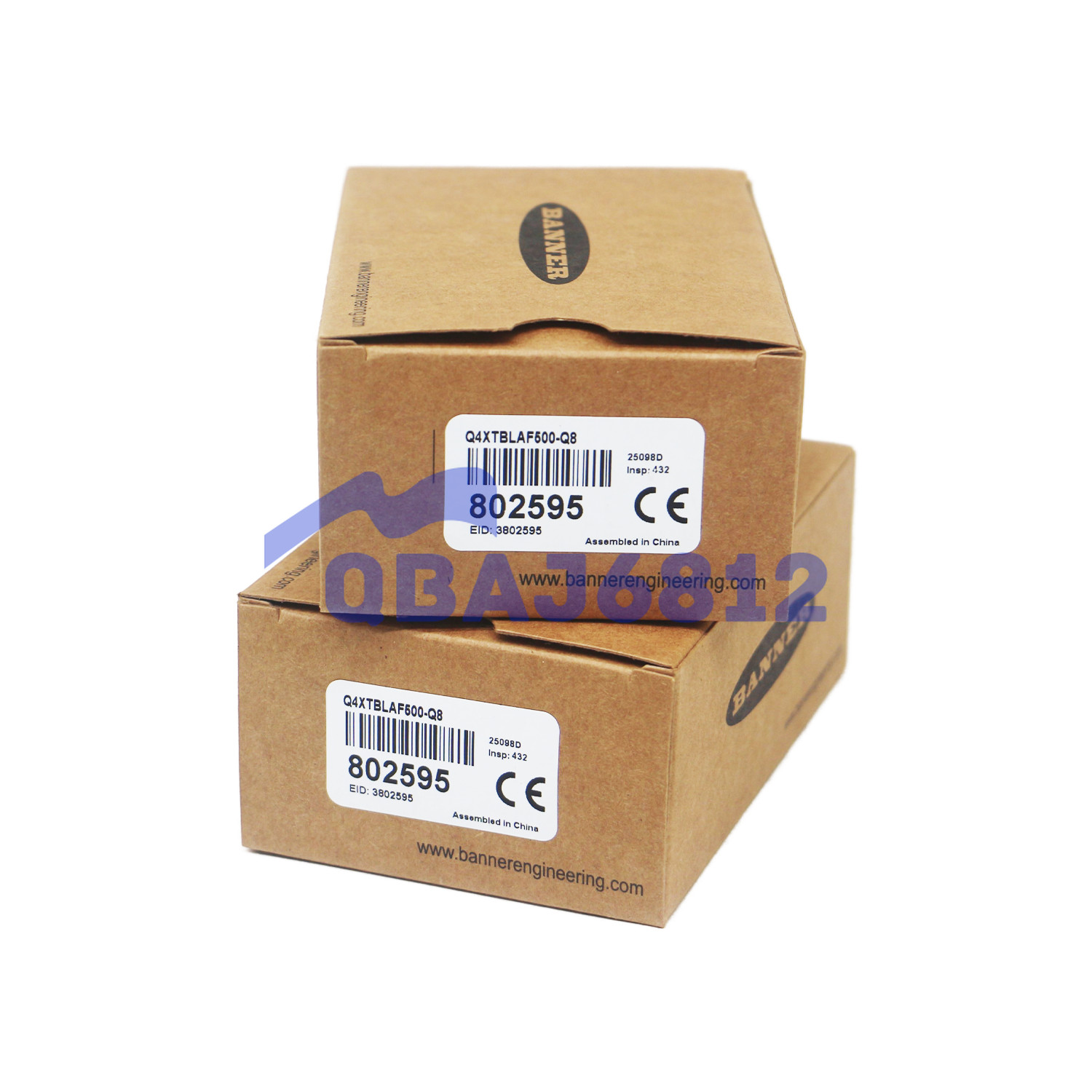 NEW BANNER Q4XTBLAF500-Q8 Laser Adjustable Field Range: 500 mm Input: 10-30 V dc