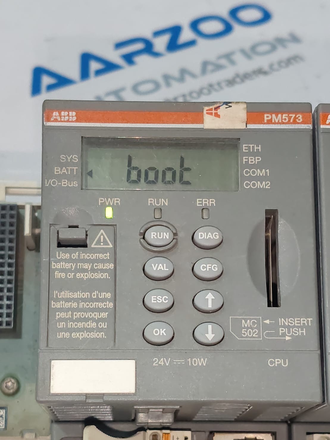 ABB PM573 ETH A5 AC500 PROCESSOR MODULE 1SAP130300R0271 PM573-ETH A5 24VDC