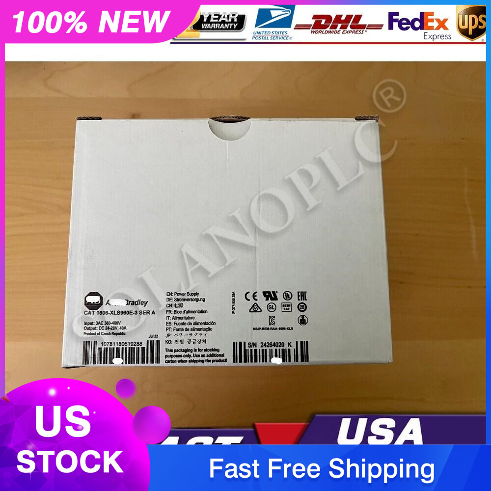 Allen-Bradley 1606-XLS960E-3 Power Supply 480V AC 3PH 24V DC 40amp US Free Tax
