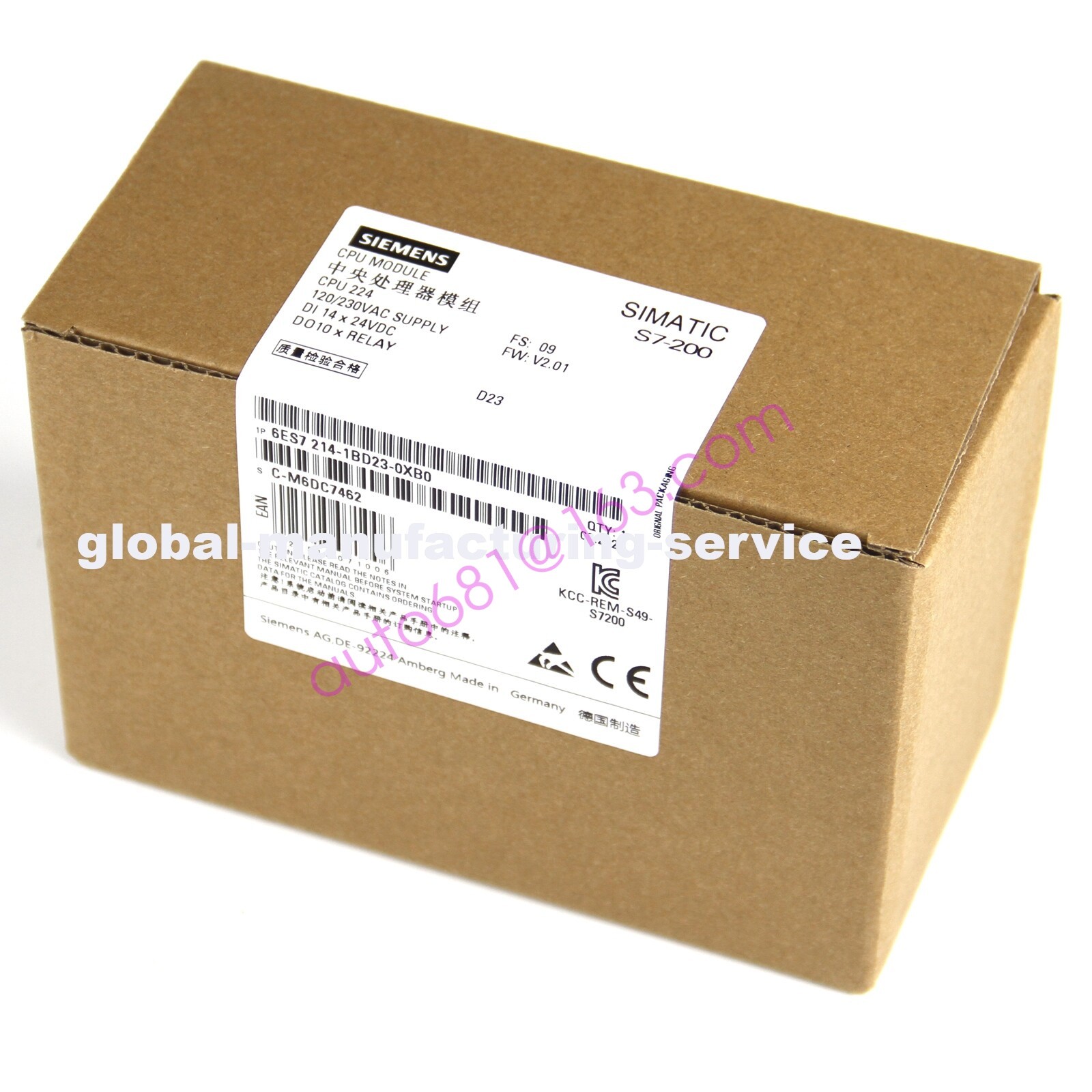 NEW SIEMENS 6ES7 214-1BD23-0XB0 6ES7214-1BD23-0XB0 CPU Module Made In Germany