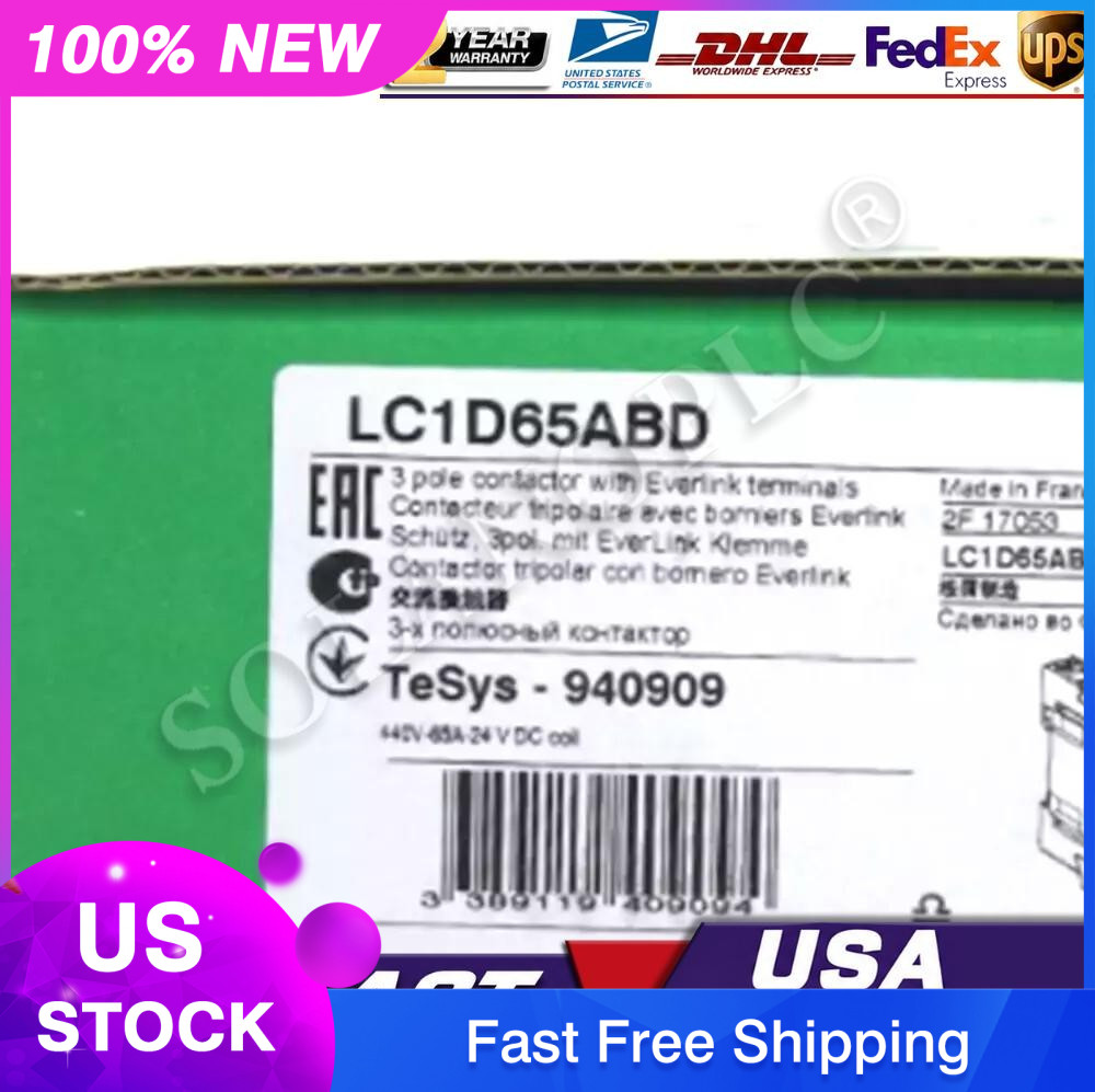 1PC Schneider LC1D65ABD Contactor 65A New In Box Fast Shipping