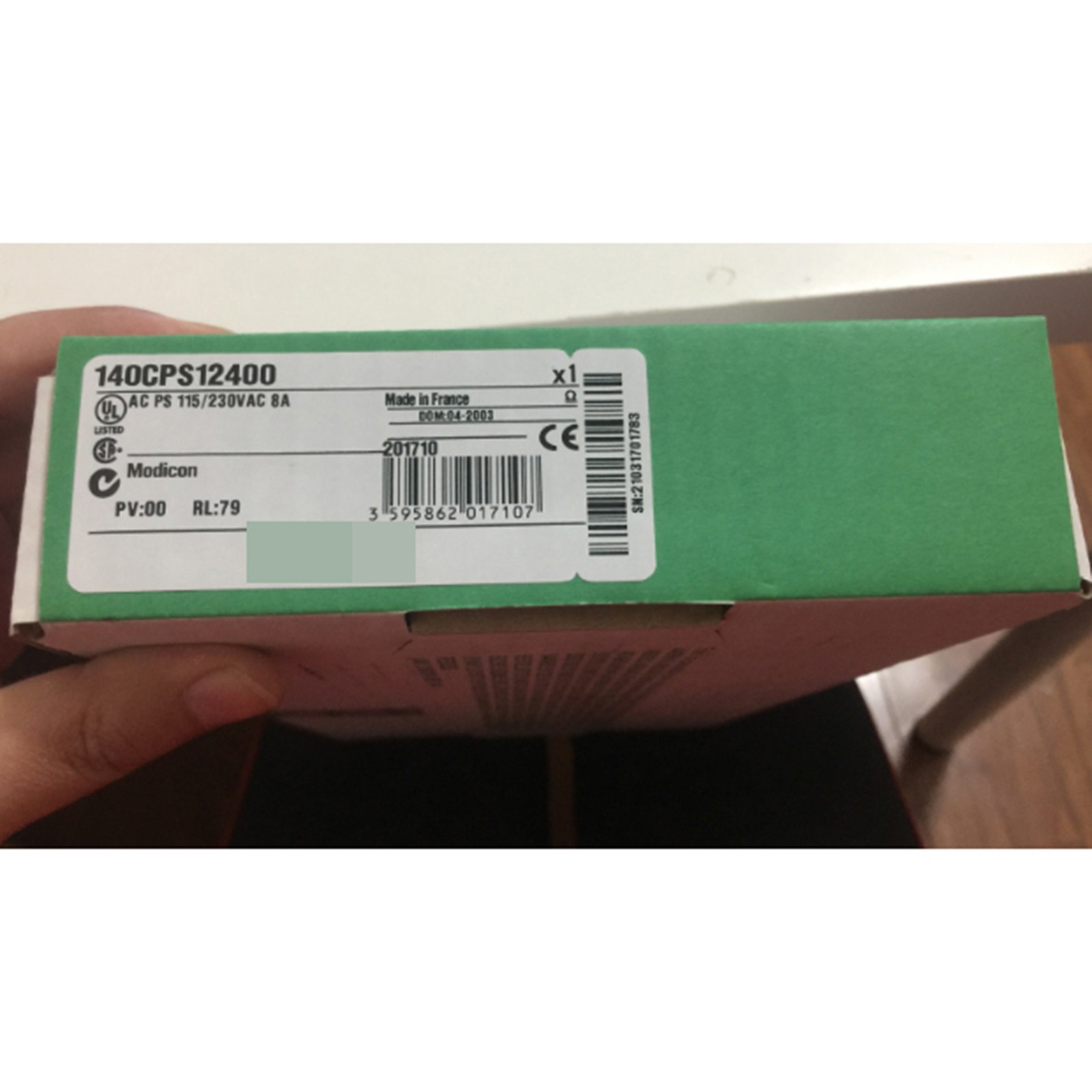 one New Schneider Power Supply Module 140CPS12400 DHL SHIPPING