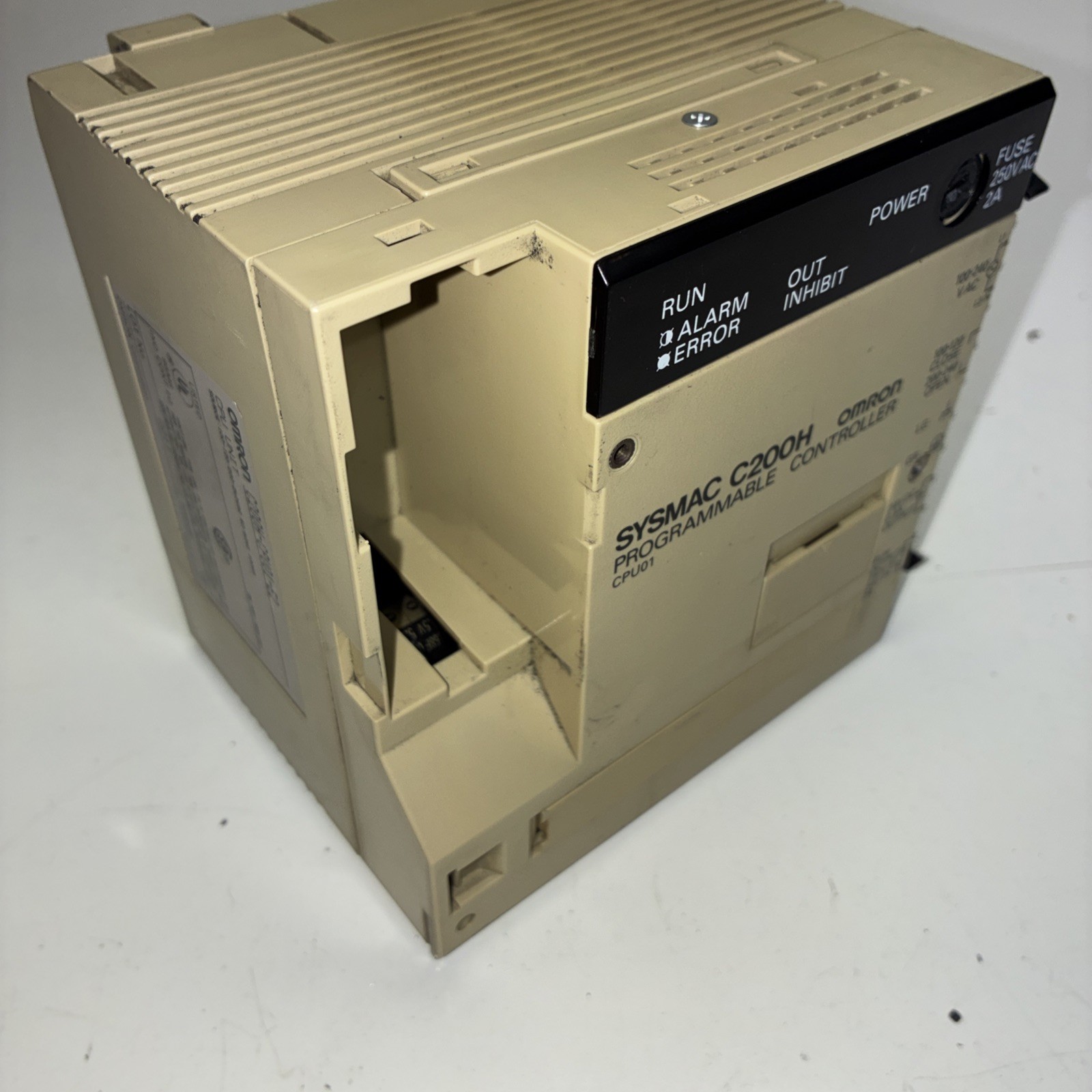 Omron C200H-CPU01-E SYSMAC PLC CPU Unit Used Tested Working Straight To RUN Mode