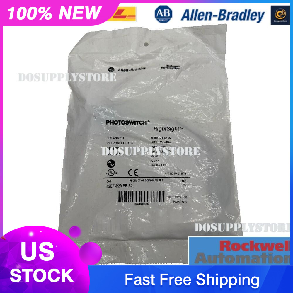 NEW AB 42EF-P2MPB-F4 Photoelectric Sensor 42EFP2MPBF4 Allen-Bradley US Free Tax
