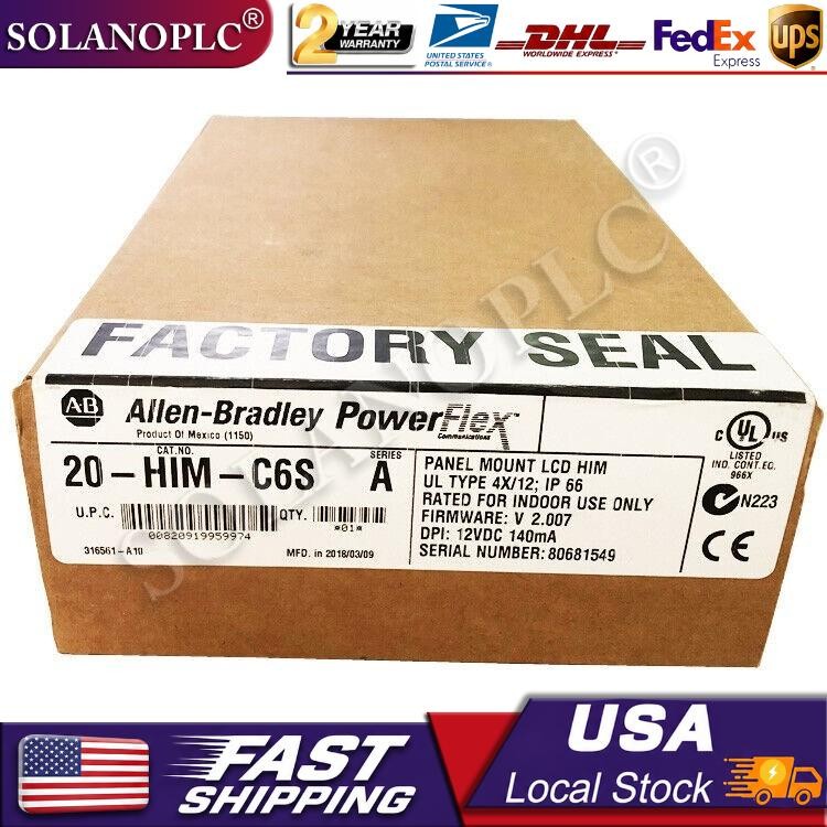 New Sealed AB 20-HIM-C6S PFlex 20 IP66-UL NemaType 4X-12 20HIMC6S US Free Tax