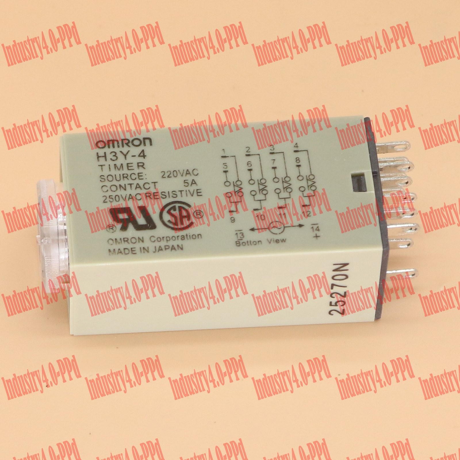 NEW OMRON FREE SHIPPING H3Y-4 220VAC 5S TIMER TIME DELAY RELAY